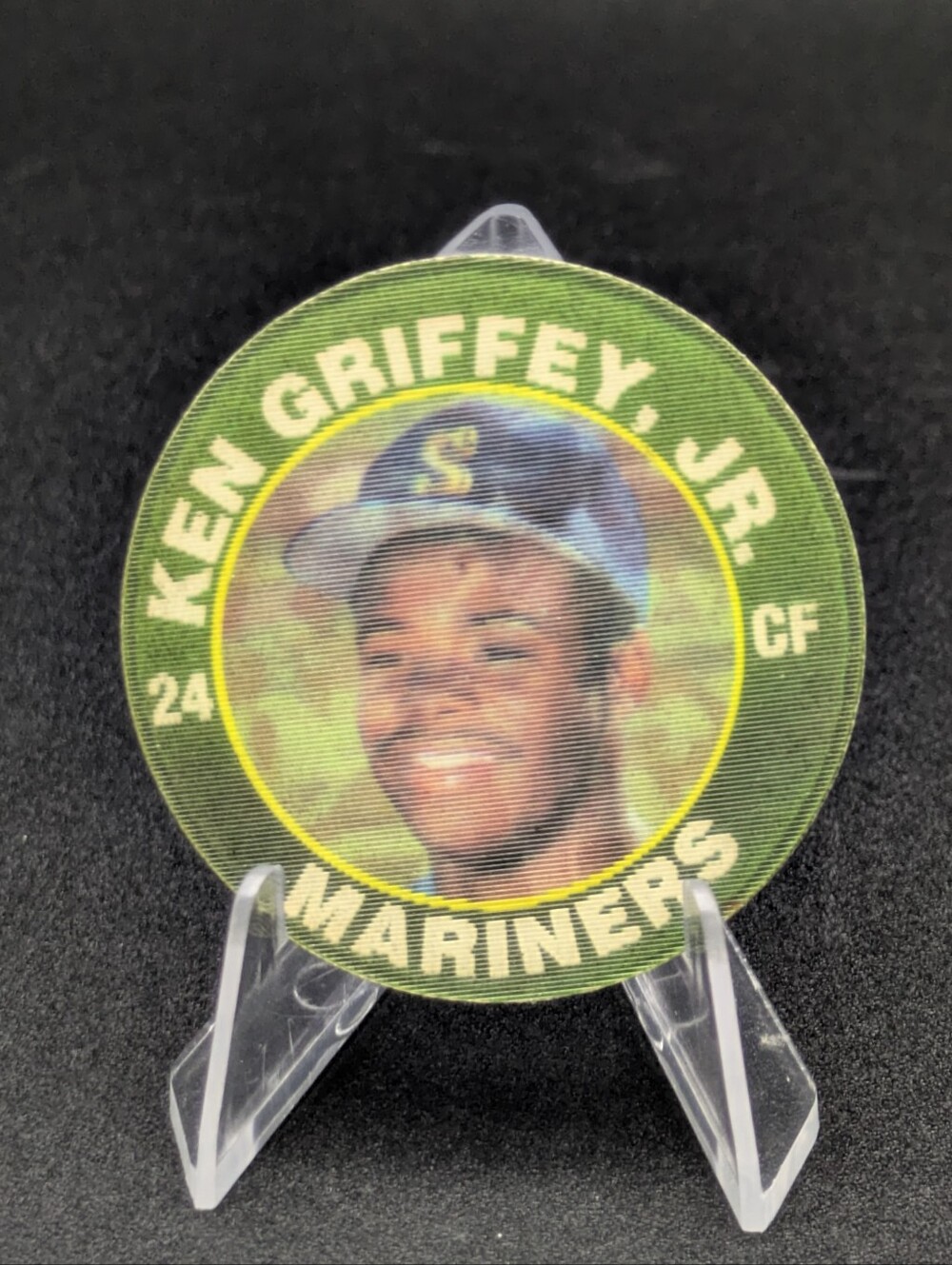 1991 7-Eleven Slurpee Score Superstar Action Coin 7 Ken Griffey Jr Seattle Green